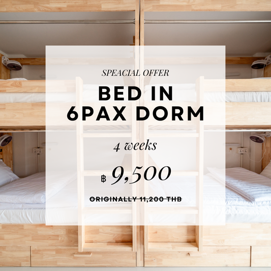 4-week Stay in 6Pax Dorm